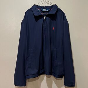 Polo Ralph Lauren Harrington 1/4 Half Zip Golf Wind Jacket Navy Blue Men’s Large